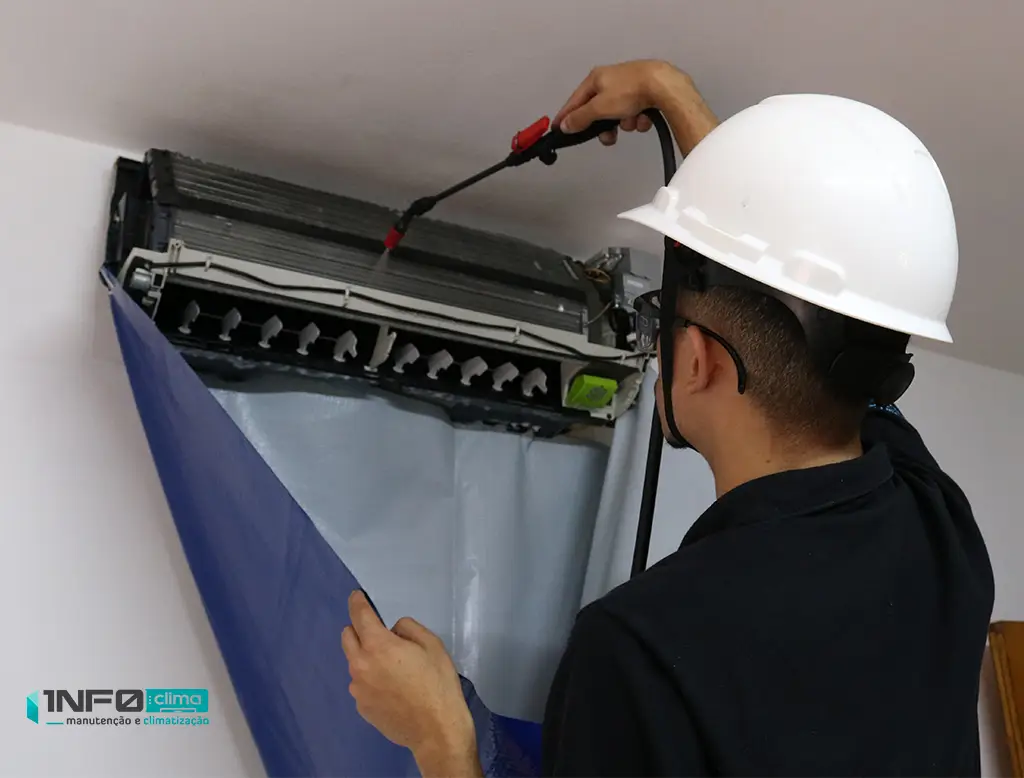 imagem limpeza de ar condicionado